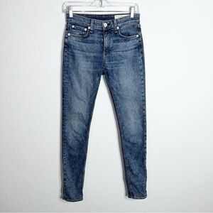 Rag & Bone Jeans Womens 26 Cate Mid-Rise Ankle Skinny Medium Wash Blue B3